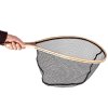 66282 1 snowbee dreveny raketovy podberak wooden landing net small