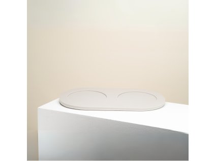 TR 0221 Serving Tray Large Dolphin Gray Solid