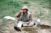  Charly on field trip in Botswana 2003