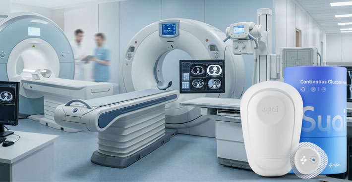 Použití SYAI při vyšetřeních a kontrolách MRI, CT, RTG