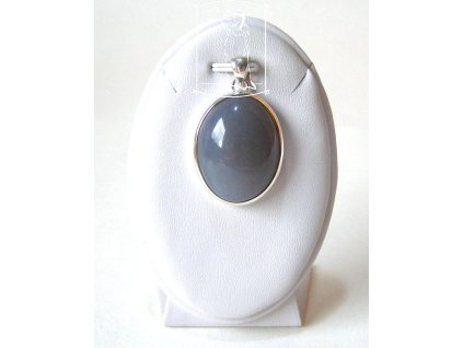 Stříbrný přívěsek s šedivým měsíčním kamenem – Stín Měsíce