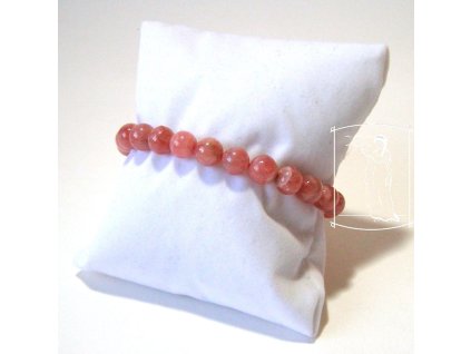 Rodochrozitový náramek z jemných kuliček – Vnitřní soulad
