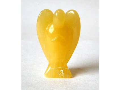 Oranžový kalcit - Anděl (3,8 cm)
