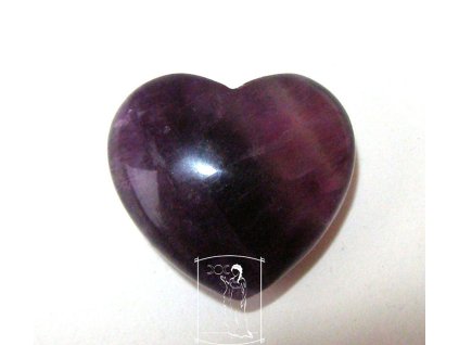 Purpurový fluorit - srdce (P2891)