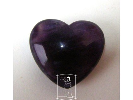 Purpurový fluorit - srdce (P2892)