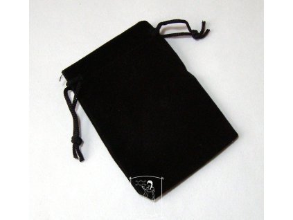 Sametový váček malý - černý 1
