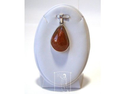 Sluneční kámen – stříbrný přívěsek Jiskra odvahy