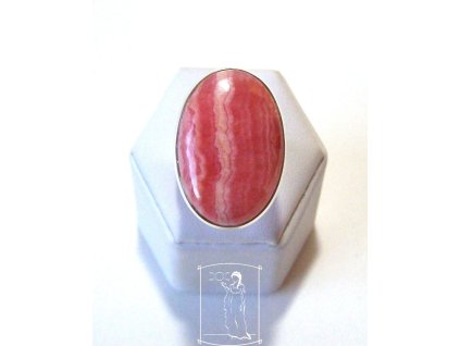 Rodochrozit – stříbrný prsten Návrat k sobě, oválný kámen