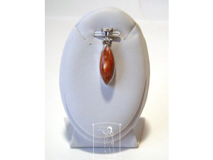 Sluneční kámen – stříbrný přívěsek Zlatý impuls