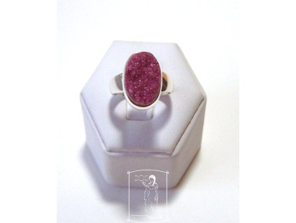 Kobaltokalcit - stříbrný prsten vel. nastavitelná Karmínový dotek harmonie