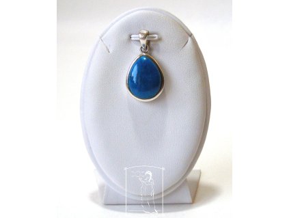 Kavansit – stříbrný přívěsek Tiché soustředění, tyrkysově modrý kámen ve stříbře