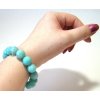 Amazonit - náramek kuličky 1,2 cm
