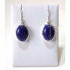 Lapis lazuli – stříbrné náušnice Vnitřní hlas