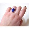 Lapis lazuli - stříbrný prsten vel. 59 Klid mysli