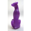 Kočka fialová - figurální svíce (P2971)