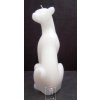 Kočka bílá - figurální svíce (P2976)