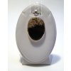 Palm root stone - stříbrný přívěsek ovál (P3141)