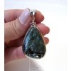 Serafinit - stříbrný přívěsek kapka (P3256)