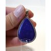 Lapis lazuli - stříbrný přívěsek kapka