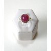 Rubín - stříbrný prsten Světlo vášně