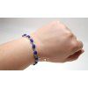 Lapis lazuli – stříbrný náramek Proud intuice