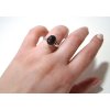 prsten cerny opal 3000Kc2