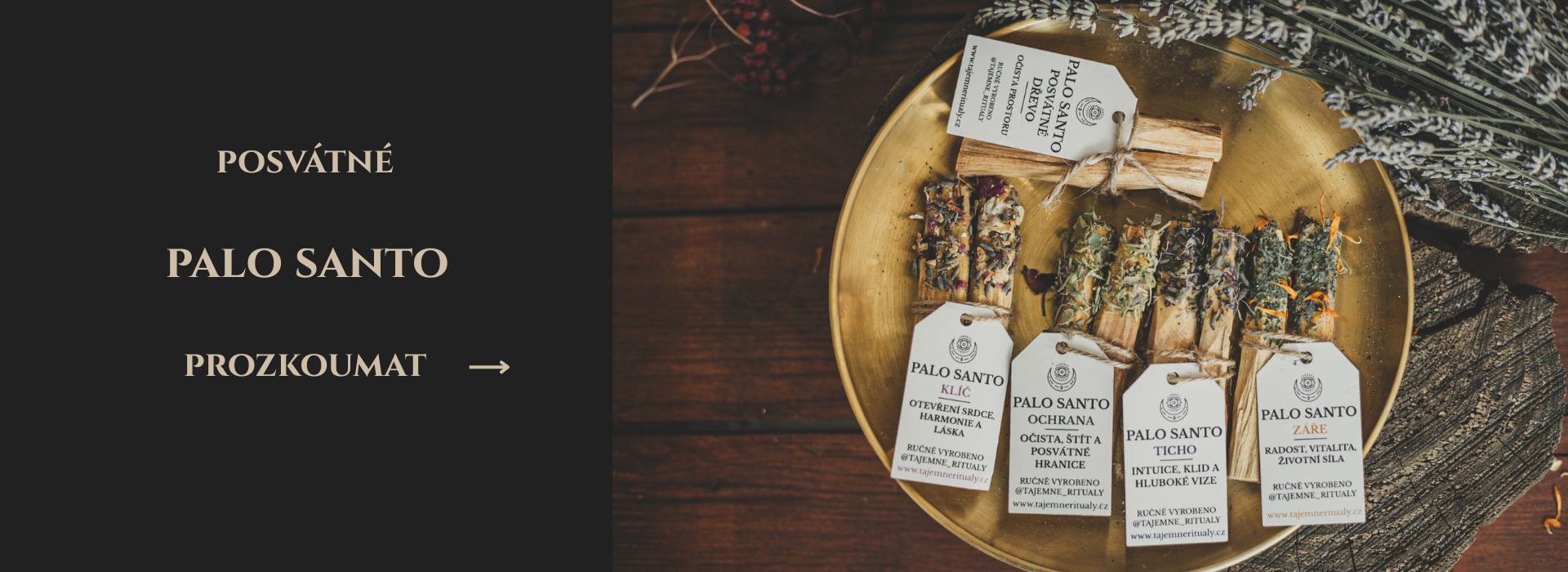 Palo Santo – svaté dřevo pro očistu a harmonii. Vhodné pro meditaci i rituály