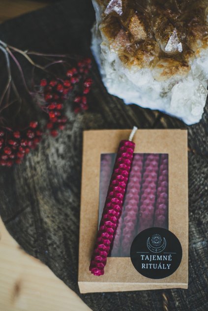 Rituální svíčky červené