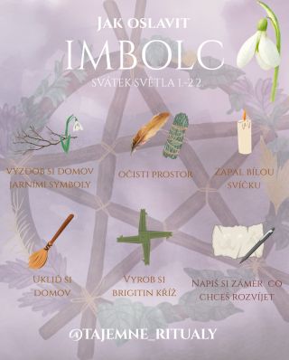 IMBOLC První svátek kola roku, slavený na začátku února. Na Imbolc navazují i Hromnice (2. 2.), které převzaly starší...