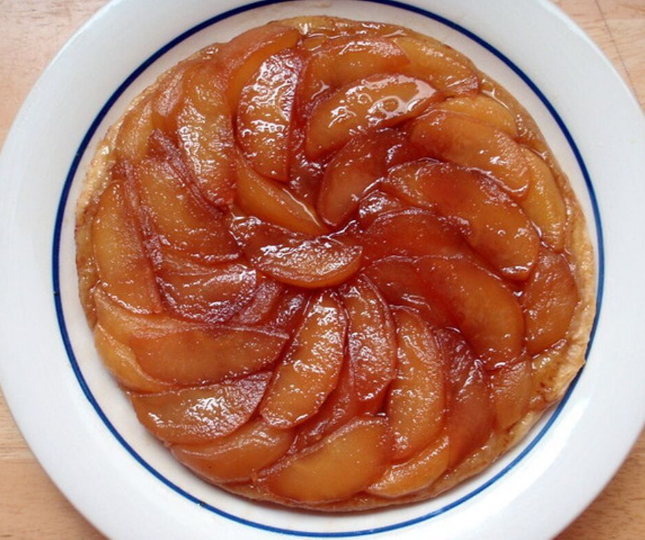 Obrácený jablečný koláč - Tarte tatin
