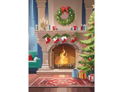 vánoce Kreslicí plátno 1 kopie 4