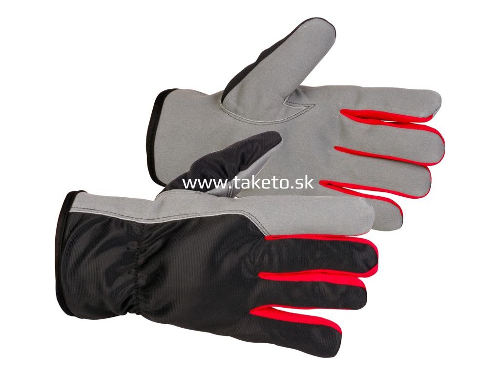Rukavice Strend Pro Bertus Winter, zimné, ochranné, zateplené, textil/koža, veľkosť 10/XL, blister  + praktický pomocník k objednávke