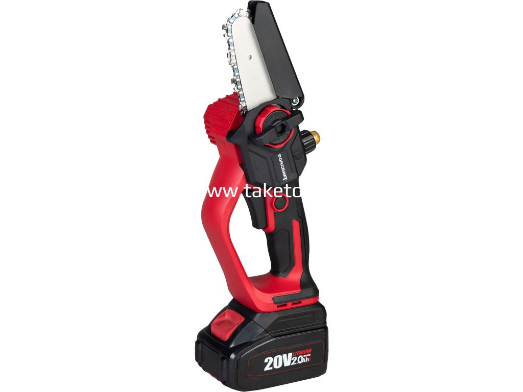 Píla Worcraft Home CHS-S20LiBCM ShareSYS, 20V Li-ion, 4" reťaz, BRUSHLESS, mini reťazová + EXTRA 6" reťaz a lišta, SET v kufri  + praktický pomocník k objednávke
