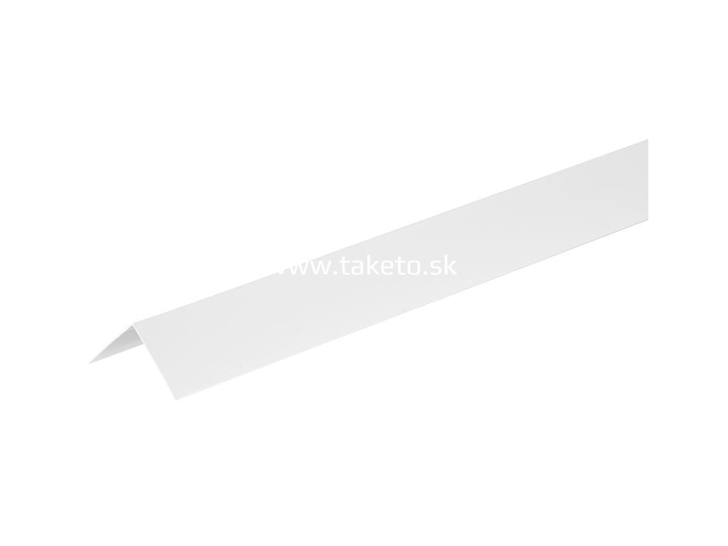 Lišta Strend Pro CS147, Alu 1500x40x0,8 mm, biela, 0,8 mm, rohová,  + praktický pomocník k objednávke