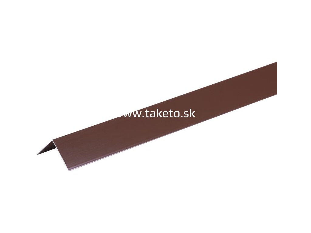 Lišta Strend Pro, Alu 1500x40x0,8 mm, hnedá, 0,8 mm, rohová  + praktický pomocník k objednávke