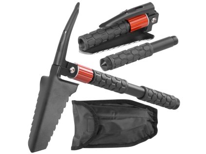 Lopata Strend Pro Tactic, skladacia, multifunkčná, s kresadlom, v textilnom puzdre  + praktický pomocník k objednávke