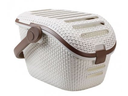 Box Curver PET CARRIER, béžový, 38x51x33 cm, prepravný, na mačku a psa  + praktický pomocník k objednávke