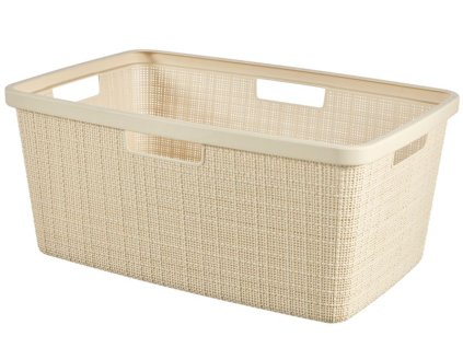 Kôš Curver. JUTE, 46 lit., béžový, 39x59x26 cm, na bielizeň, prádlo  + praktický pomocník k objednávke