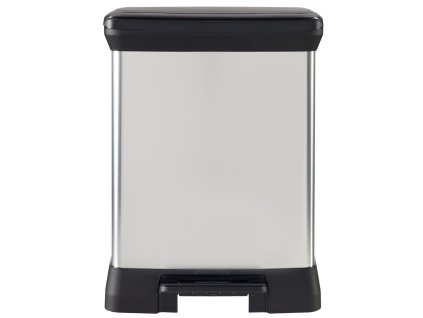 Kôš Curver. DECO PEDAL BIN, 10 lit.+18 lit., 39x29x50 cm, čierny/strieborný, na odpad, s pedálom  + praktický pomocník k objednávke