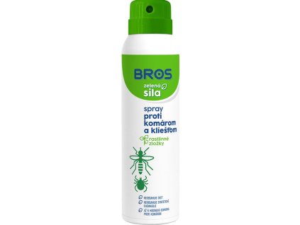 Sprej Bros, proti komárom a kliešťom, repelentný, rastlinné zložky, 90 ml  + praktický pomocník k objednávke