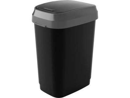 Kôš KIS Dual Swing M, 25 lit., čierny, 37,5x26x48,5 cm, na odpad  + praktický pomocník k objednávke