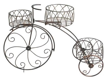 Dekorácia Strend Pro, stojan na 3 kvetináče, bicykel  + praktický pomocník k objednávke