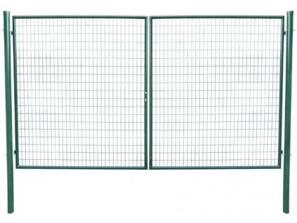 2.TRIEDA Brána Strend Pro METALTEC DUO, 3580/1950/100x50 mm, zelená, dvojkrídlová, záhradná, ZN+PVC, RAL6005  + praktický pomocník k objednávke
