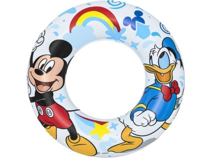 Kruh Bestway. 91004, Mickey&Friends, koleso, detský, nafukovací, koleso do vody, 56 cm  + praktický pomocník k objednávke