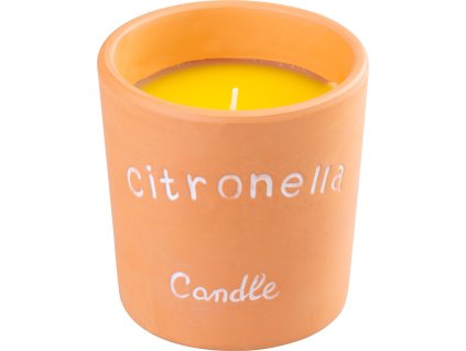 Sviečka Citronella, repelentná, terakota, 185 g, 100x100 mm  + praktický pomocník k objednávke