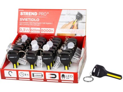 Svietidlo Strend Pro Keychain, kľúčenka, prívesok, s magnetom, LED 60 lm, 75x30 mm, .  + praktický pomocník k objednávke
