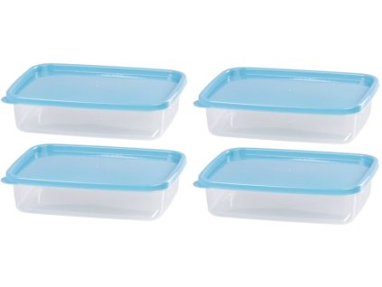 Dóza MagicHome Lunchbox set YH126, obdĺžniková, sada 4 ks, 1000 ml, 215x155x55 mm  + praktický pomocník k objednávke