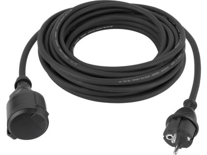 Kábel Strend Pro BH-FSF, L-20 m, 1,5mm2, predlžovací, čierny, IP44  + praktický pomocník k objednávke