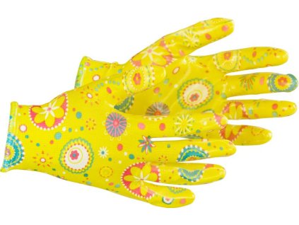 Rukavice Strend Pro Lily, žlté, nitrilové, veľkosť 07/S, záhradné, s blistrom  + praktický pomocník k objednávke