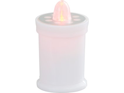 Sviečka MagicHome TG-18, LED, na hrob, biela, 11 cm, (súčasť balenia 2xAA)  + praktický pomocník k objednávke